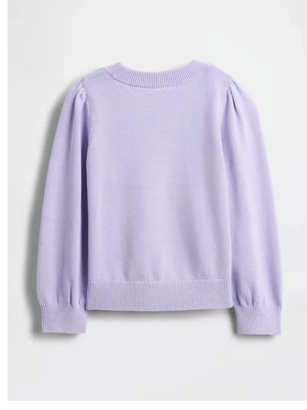 GAP Girls Puff-Sleeve Cat Sweater